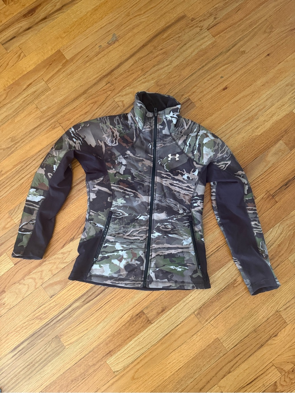 Under Armour Women's Camo Full-Zip Utility Jacket - Green/Black